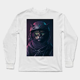 Future Biker Cat Long Sleeve T-Shirt